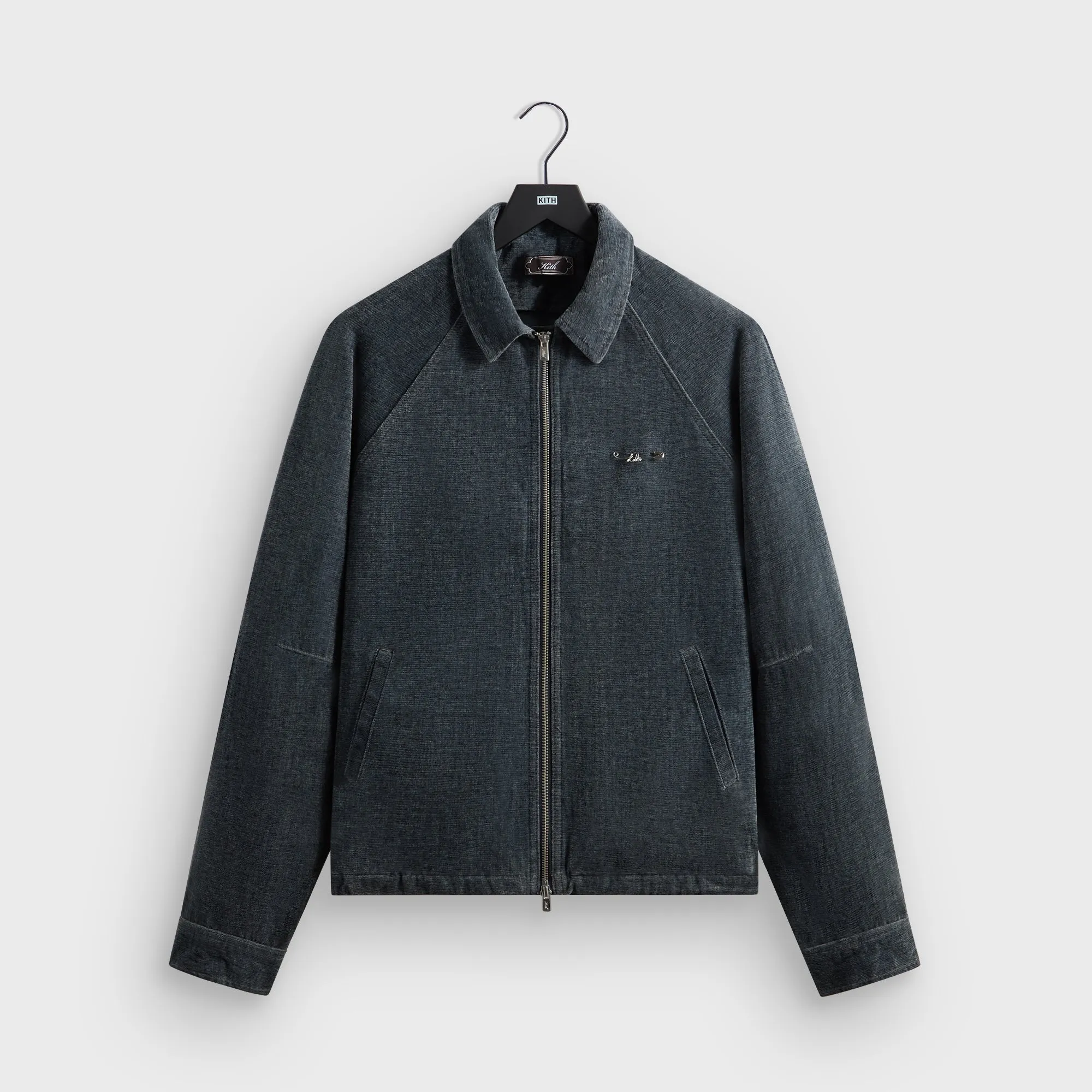 Kith Indigo Velour Efron Blouson Jacket - Placid sold by Kith