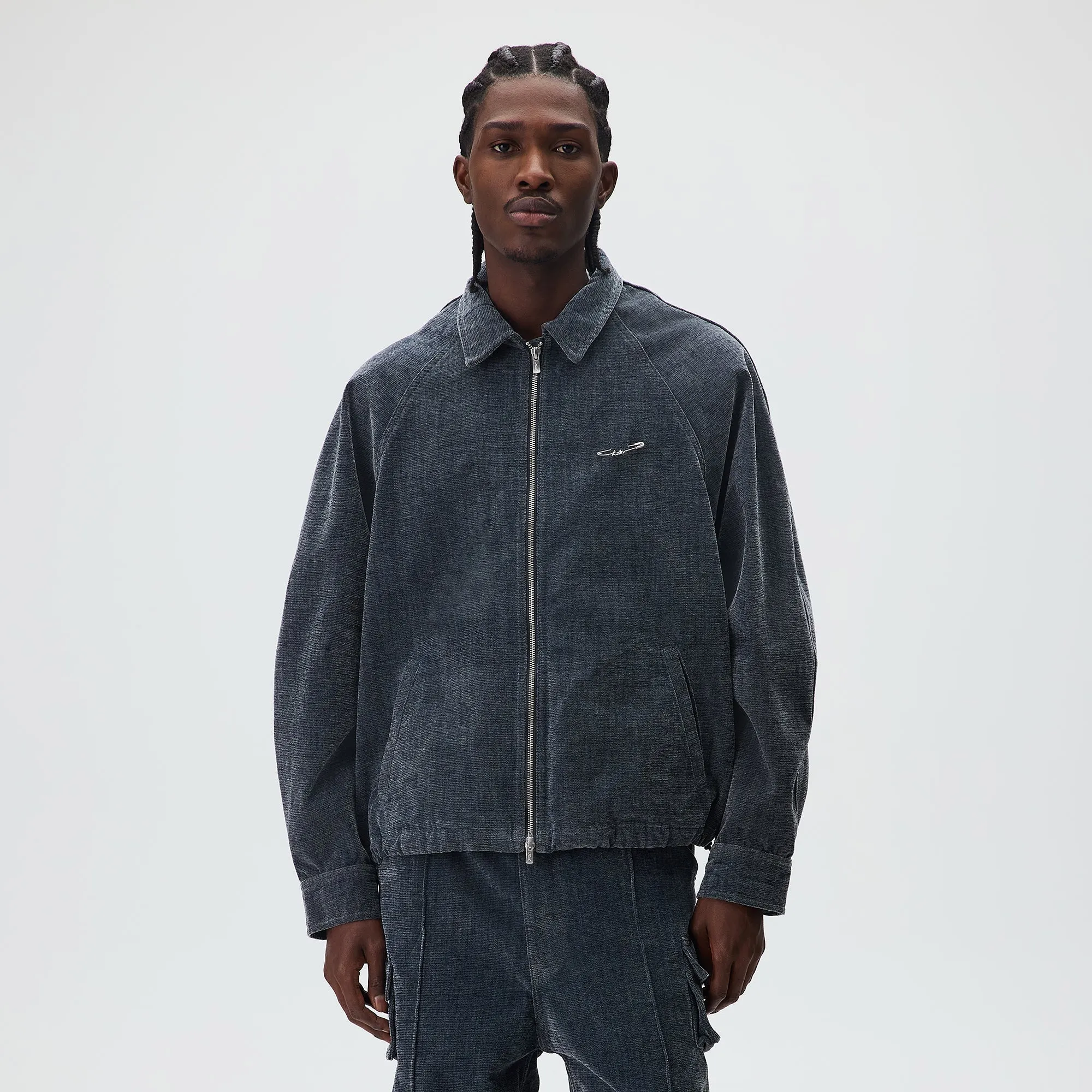 Kith Indigo Velour Efron Blouson Jacket - Placid sold by Kith product image thumbnail 2