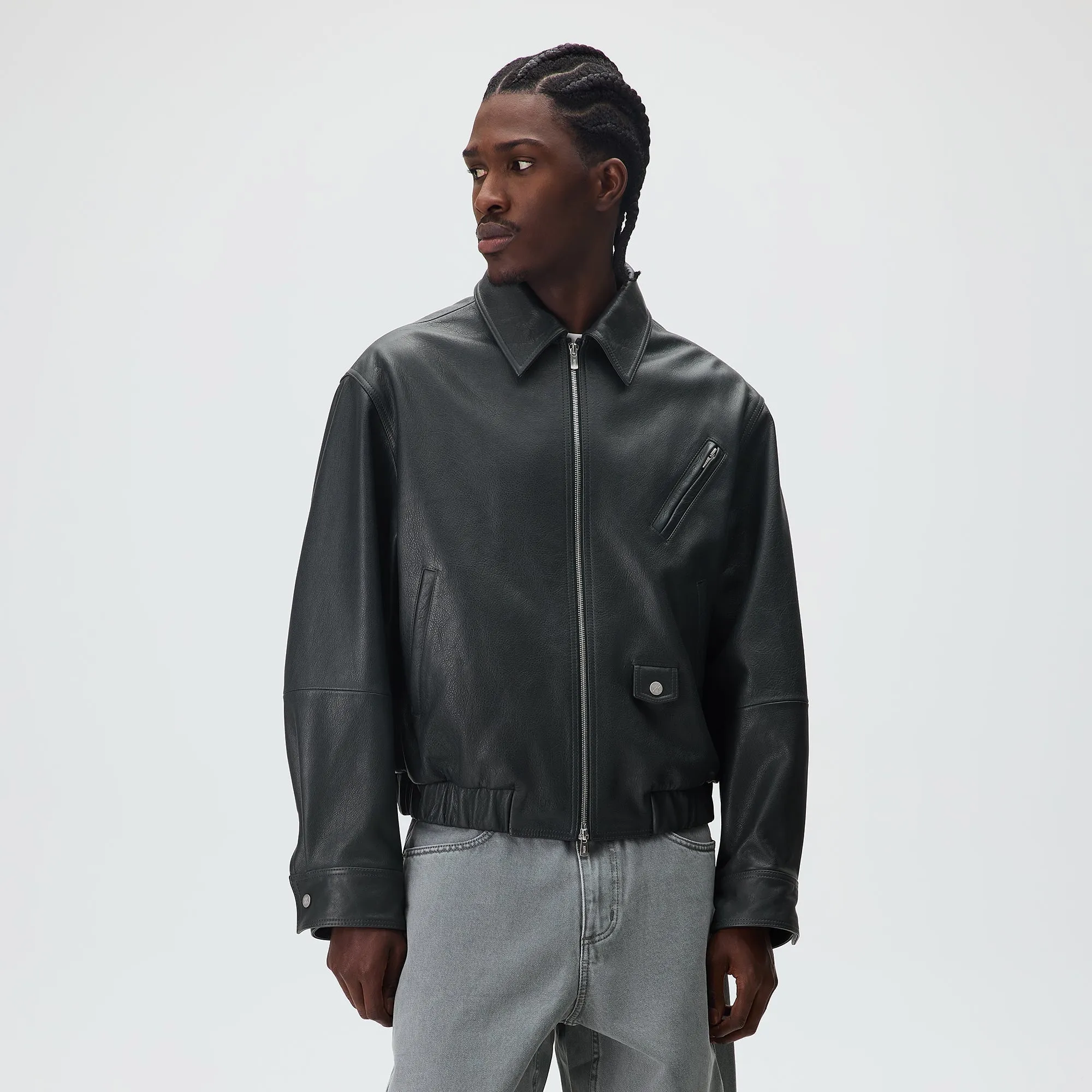 Kith Pebbled Leather Jett Blouson Jacket - Stadium sold by Kith product image thumbnail 2