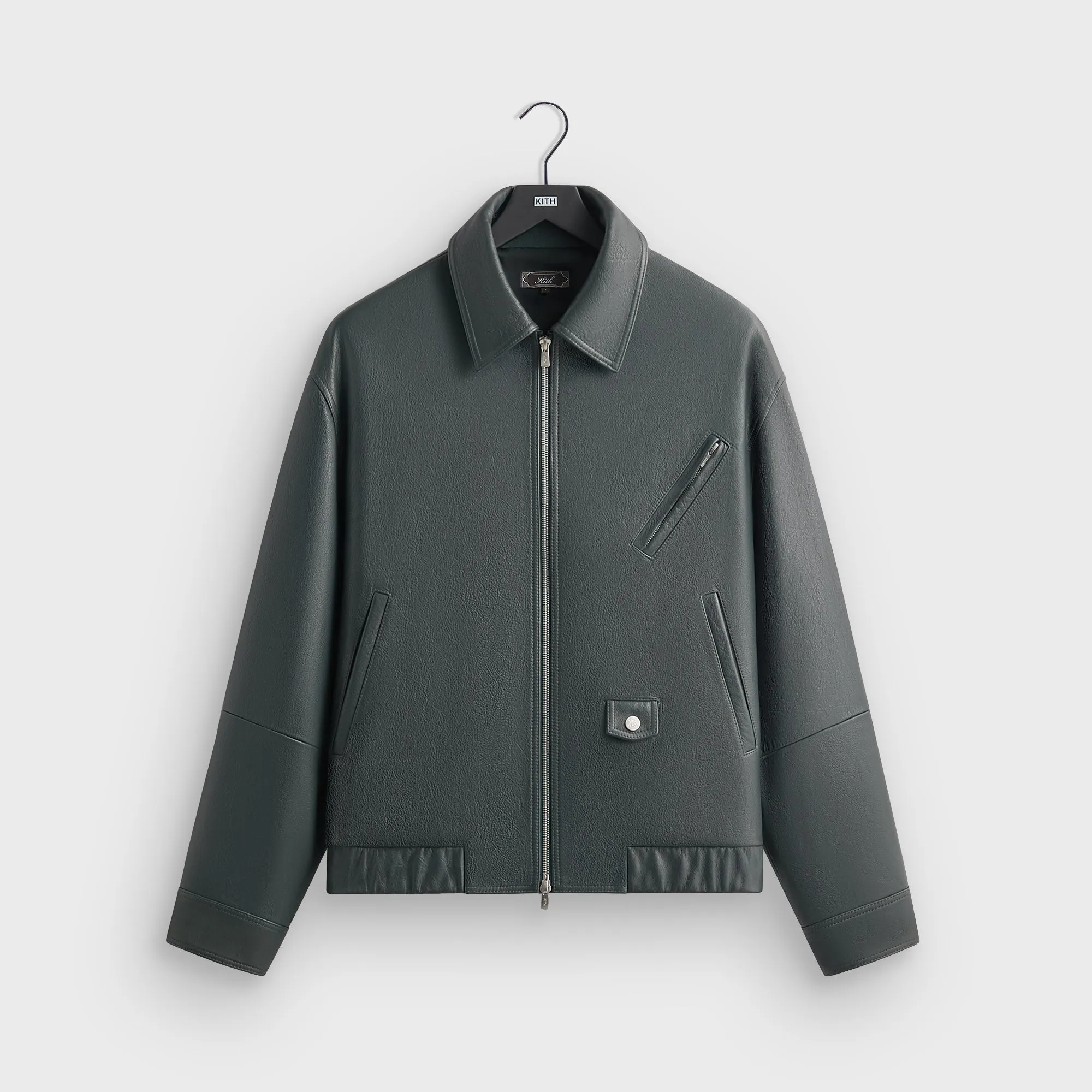 Kith Pebbled Leather Jett Blouson Jacket - Stadium sold by Kith