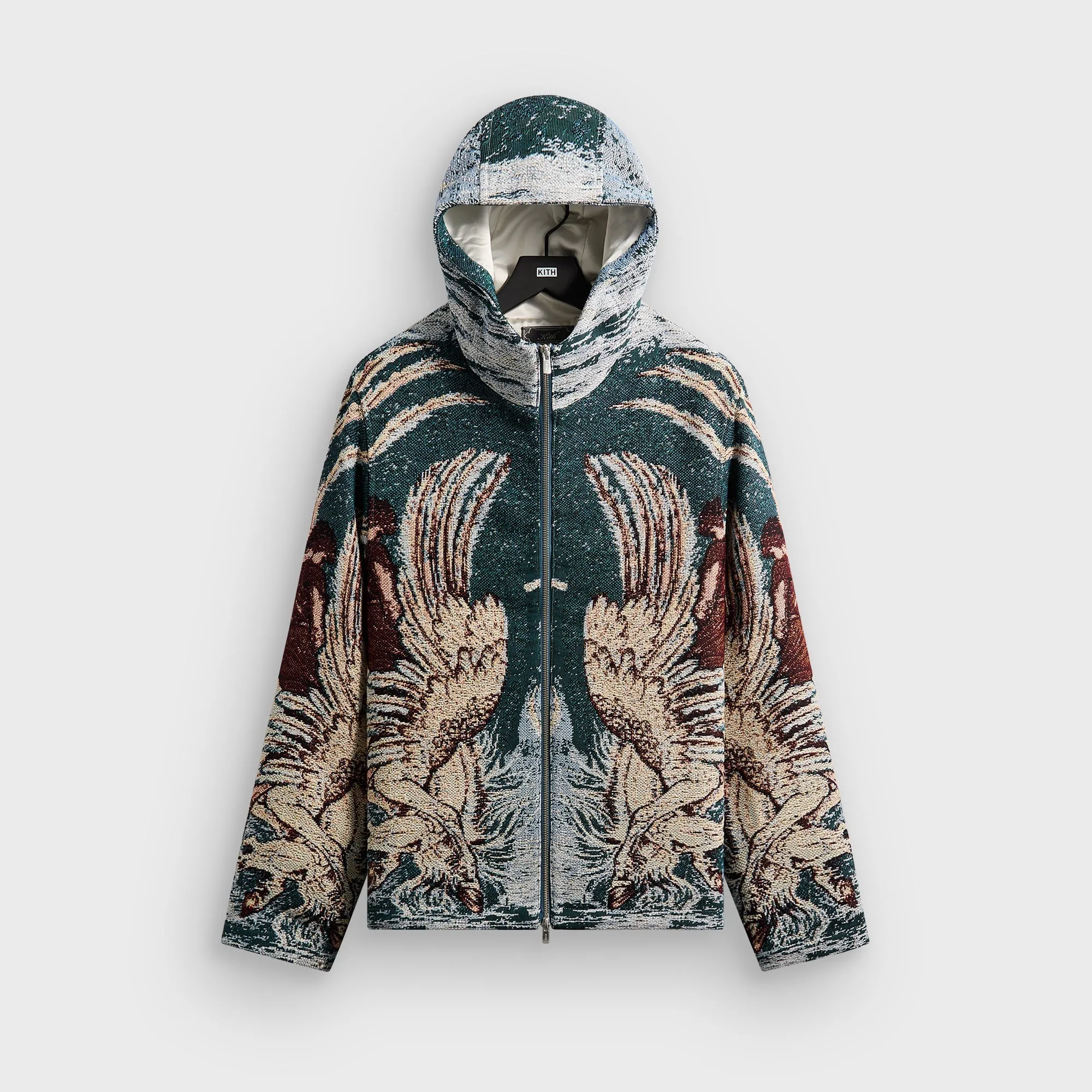 Kith Braden Tapestry Full Zip Hoodie - Waffle sold by Kith