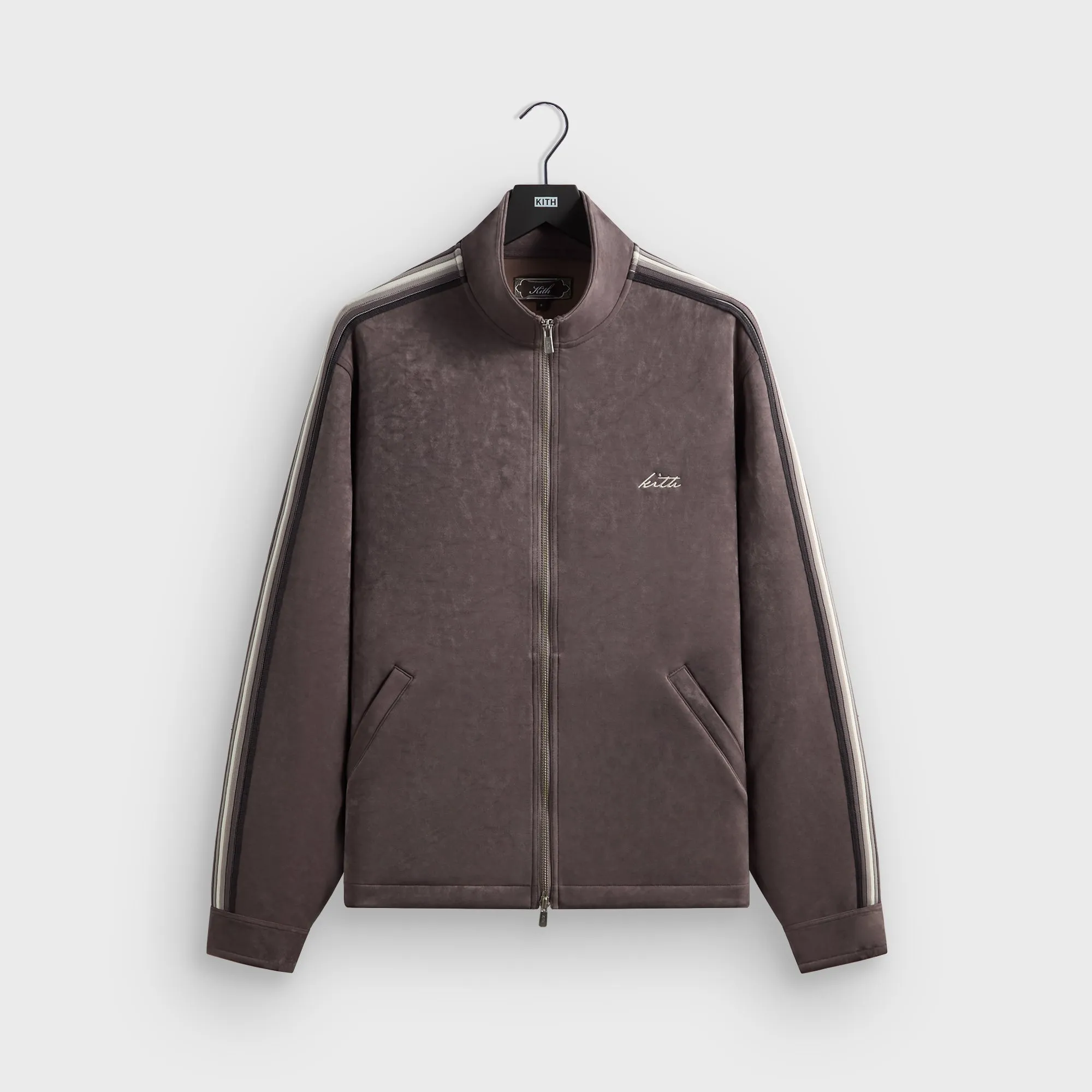 Kith Sueded Scuba Connor Track Jacket - Thunder sold by Kith