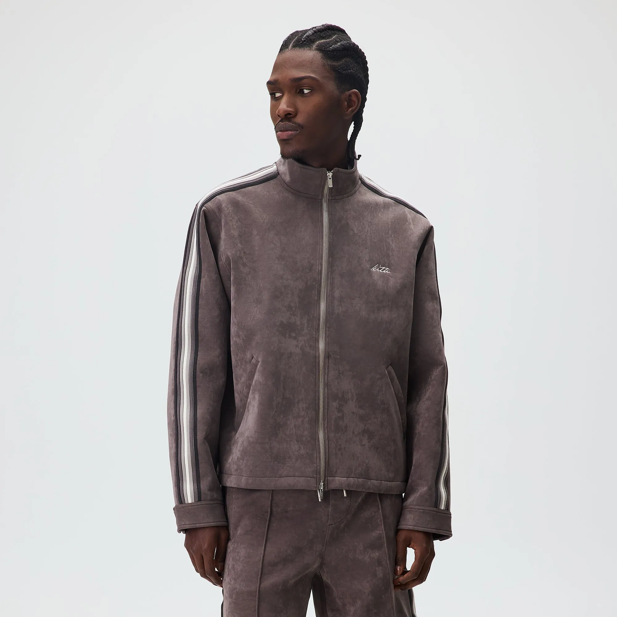 Kith Sueded Scuba Connor Track Jacket - Thunder sold by Kith product image thumbnail 2