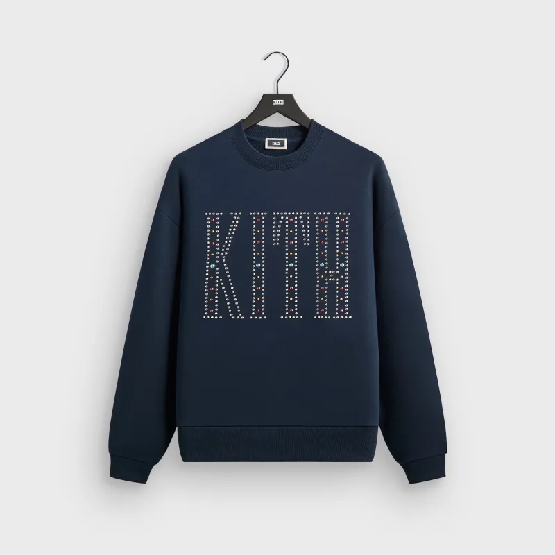 Kith Studded Nelson Crewneck - Nocturnal sold by Kith