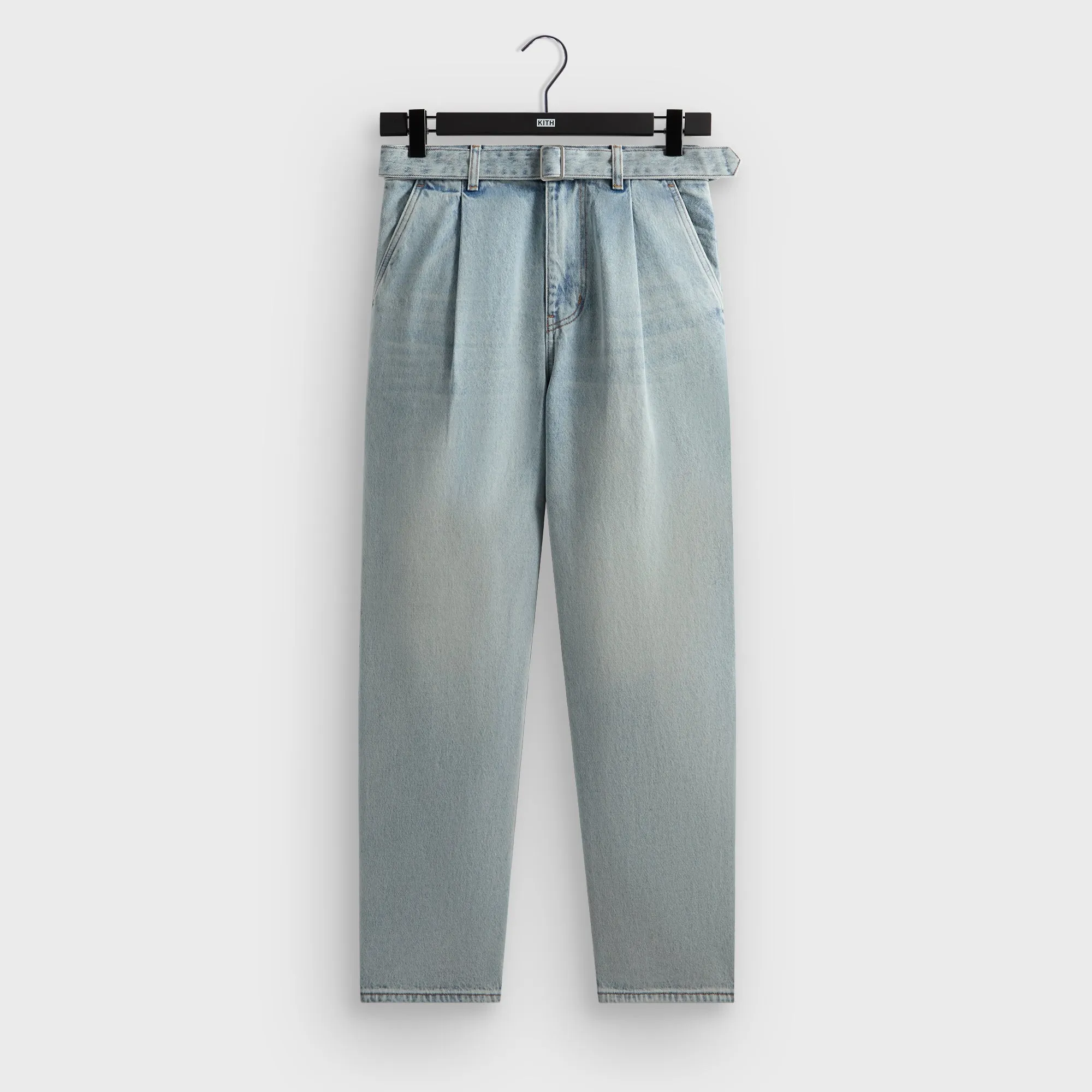 Kith Belted Jaime Denim Pant - Light Indigo sold by Kith