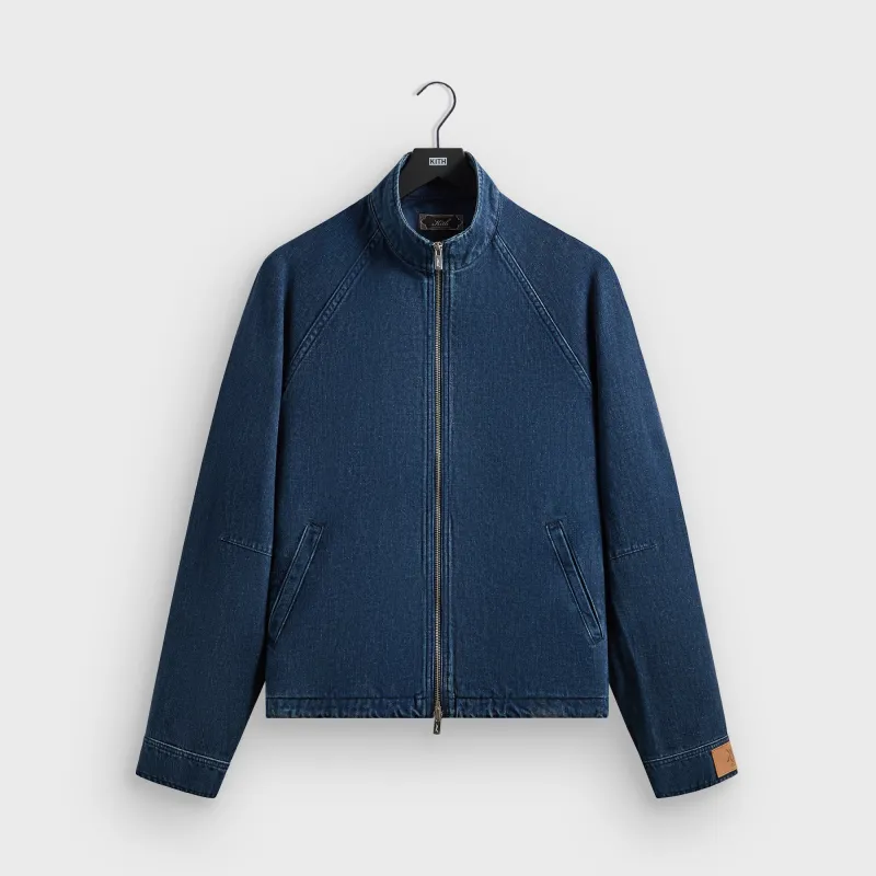 Kith Denim Efron Track Jacket - Dark Indigo sold by Kith