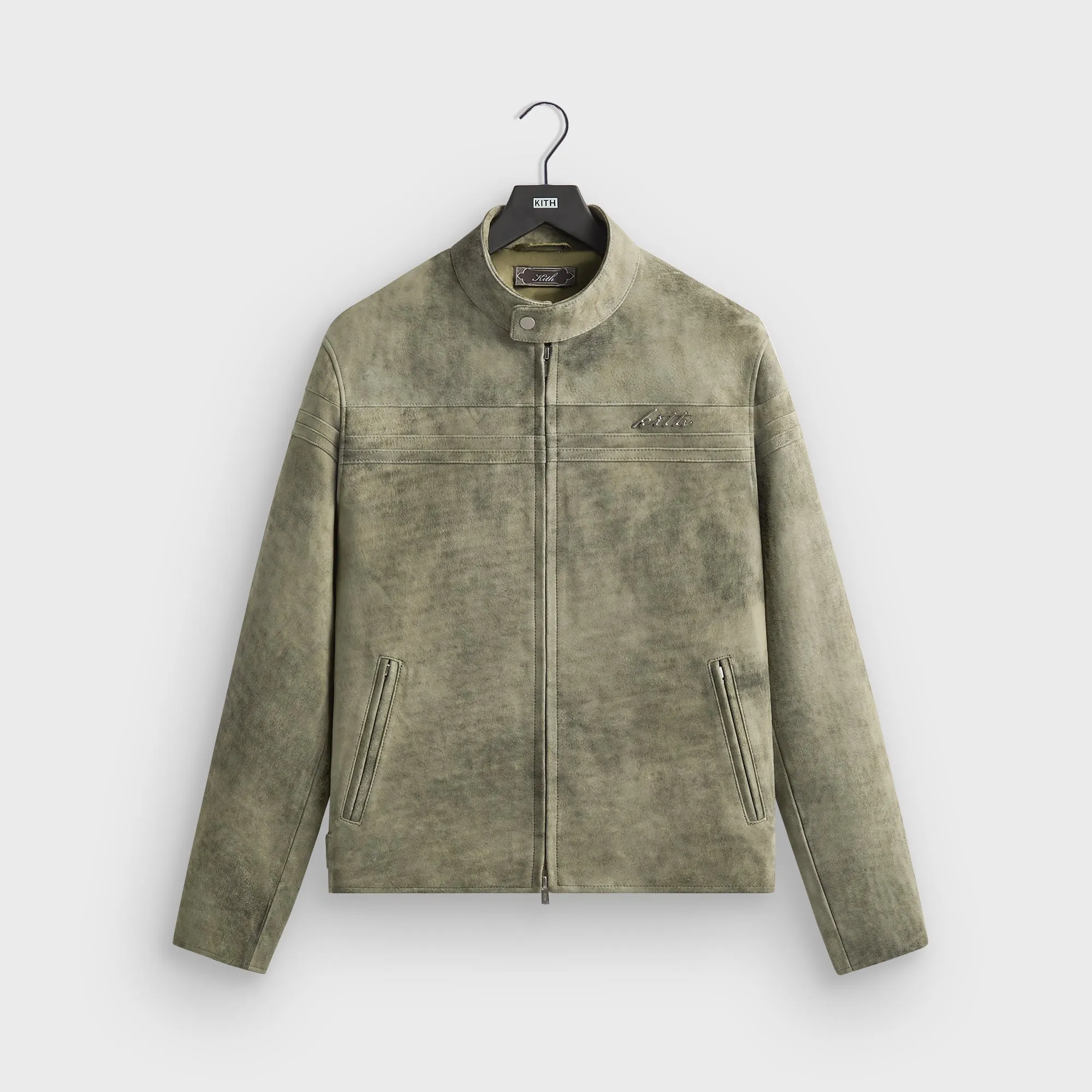 Kith Washed Suede Rossi Moto Jacket - Flagstaff sold by Kith