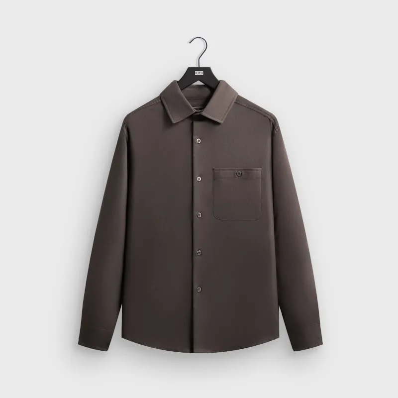 Kith Flannel Tomas Buttondown Shirt - Mineral sold by Kith