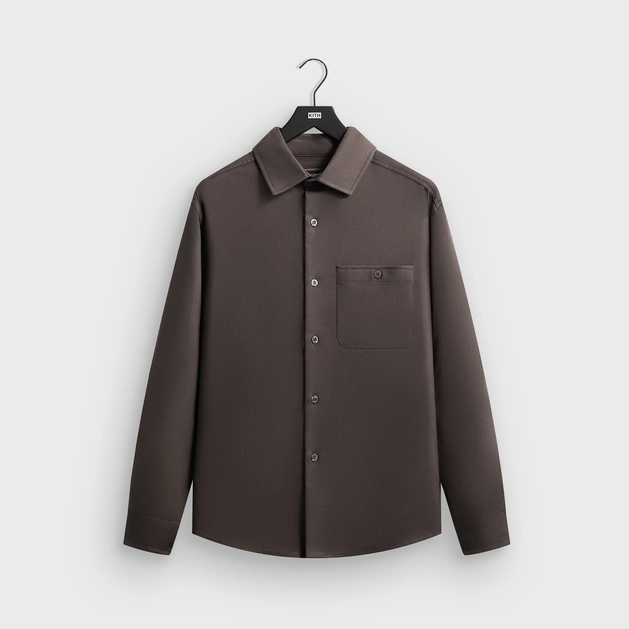 Kith Flannel Tomas Buttondown Shirt - Mineral sold by Kith