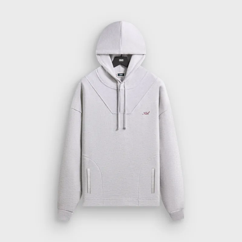 Kith Rib Neck Cropped Camden Hoodie - Light Heather Grey sold by Kith