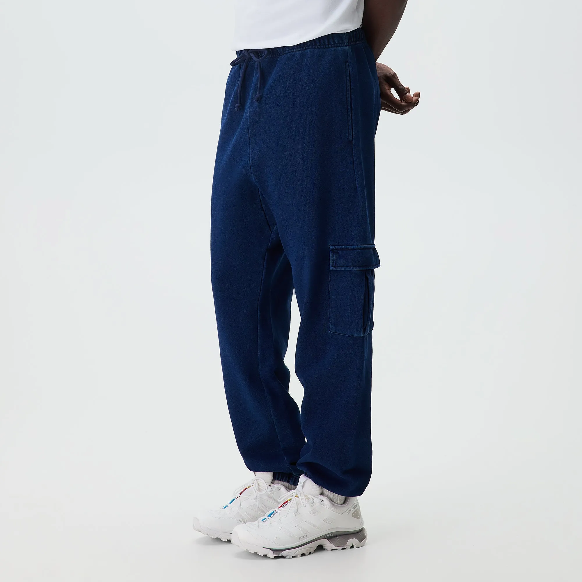 Kith Indigo Loopback Cargo Nelson Sweatpant - Dark Indigo sold by Kith product image thumbnail 2