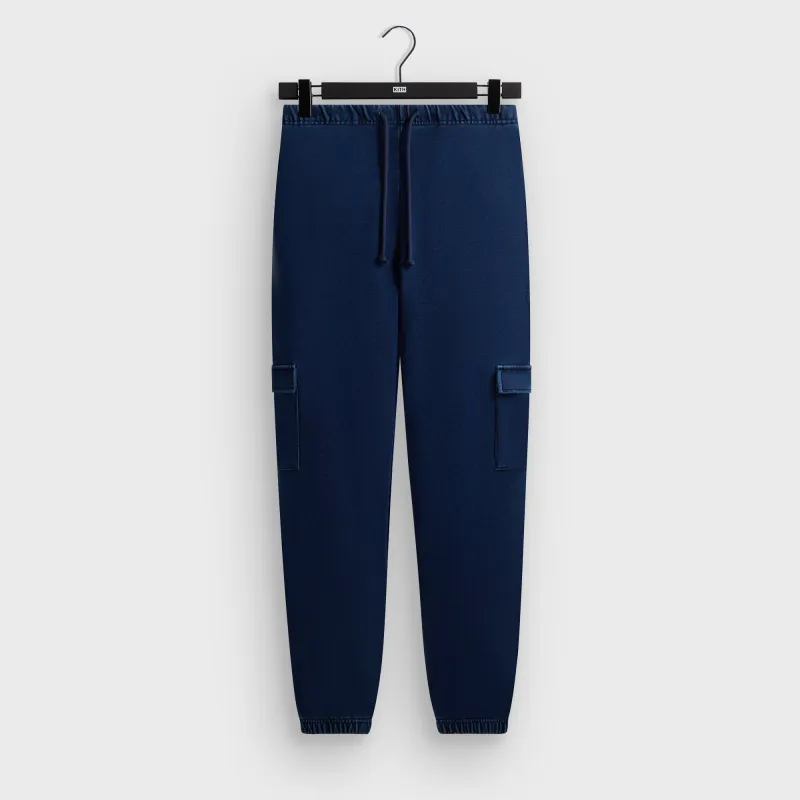 Kith Indigo Loopback Cargo Nelson Sweatpant - Dark Indigo sold by Kith