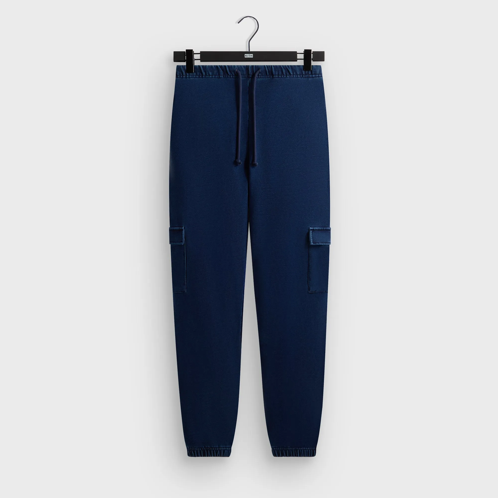 Kith Indigo Loopback Cargo Nelson Sweatpant - Dark Indigo sold by Kith