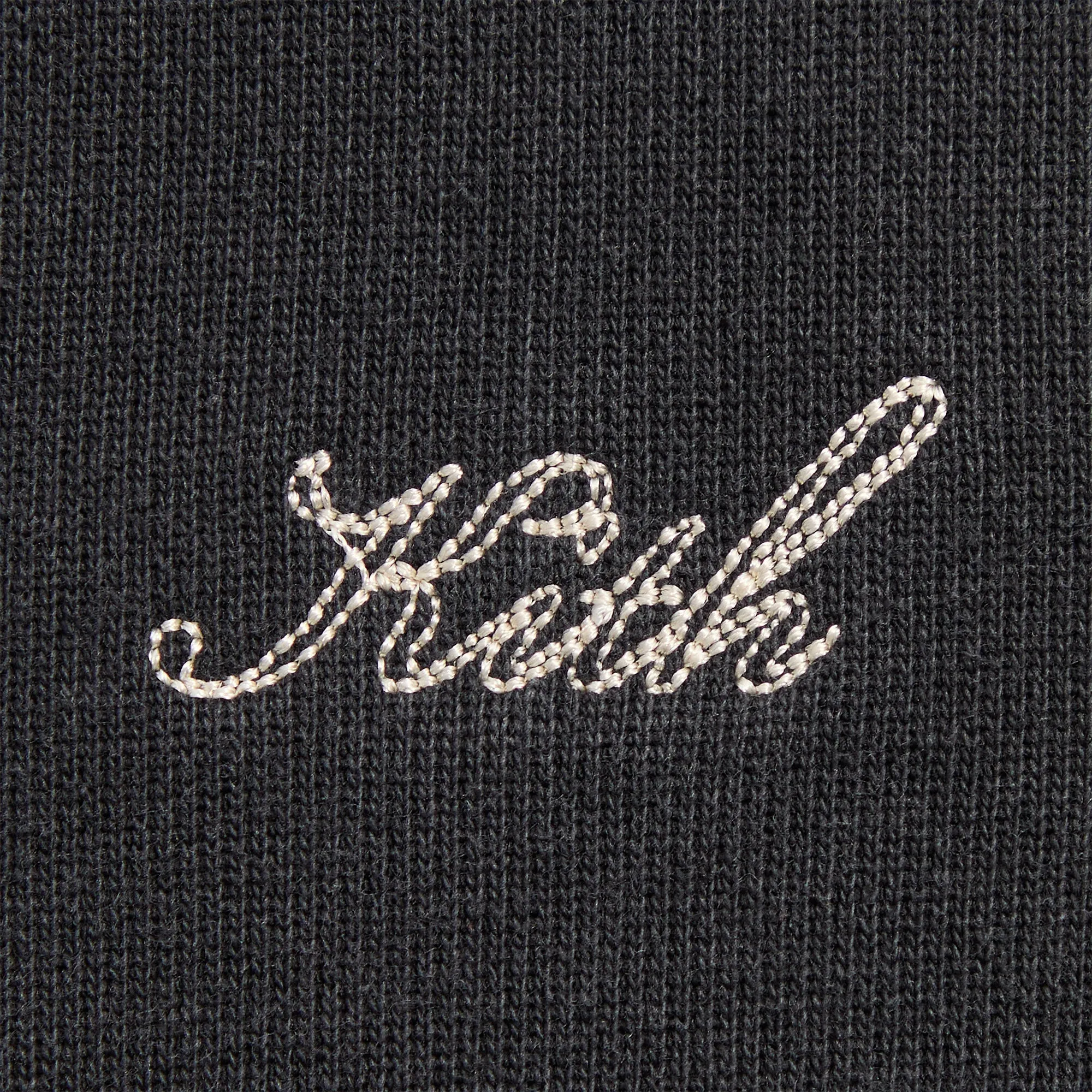 Kith Rib Neck Cropped Camden Hoodie - Black sold by Kith product image thumbnail 3