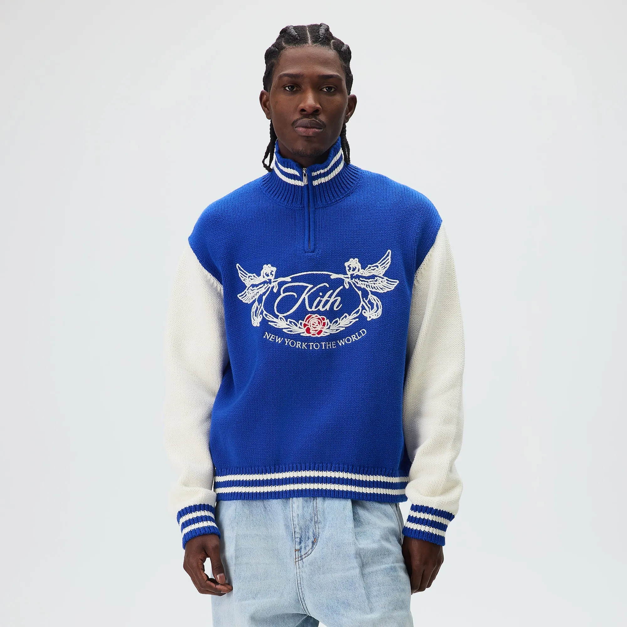 Kith Quarter Zip Wyona Sweater - Cyclone sold by Kith product image thumbnail 2