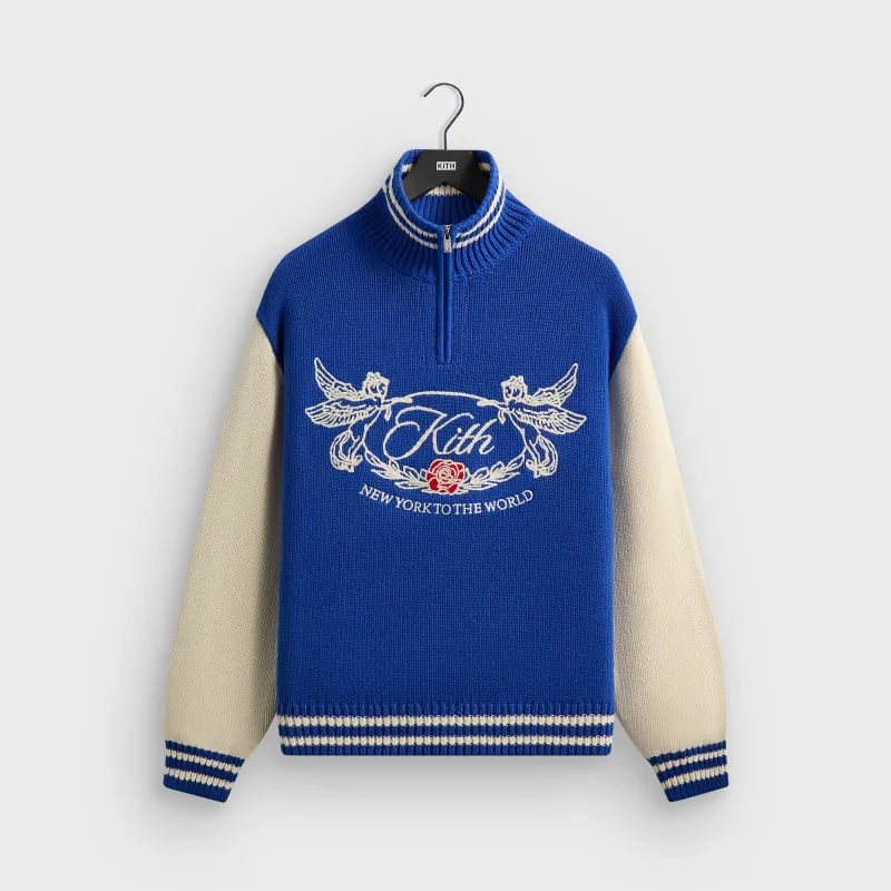 Kith Quarter Zip Wyona Sweater - Cyclone made by Kith