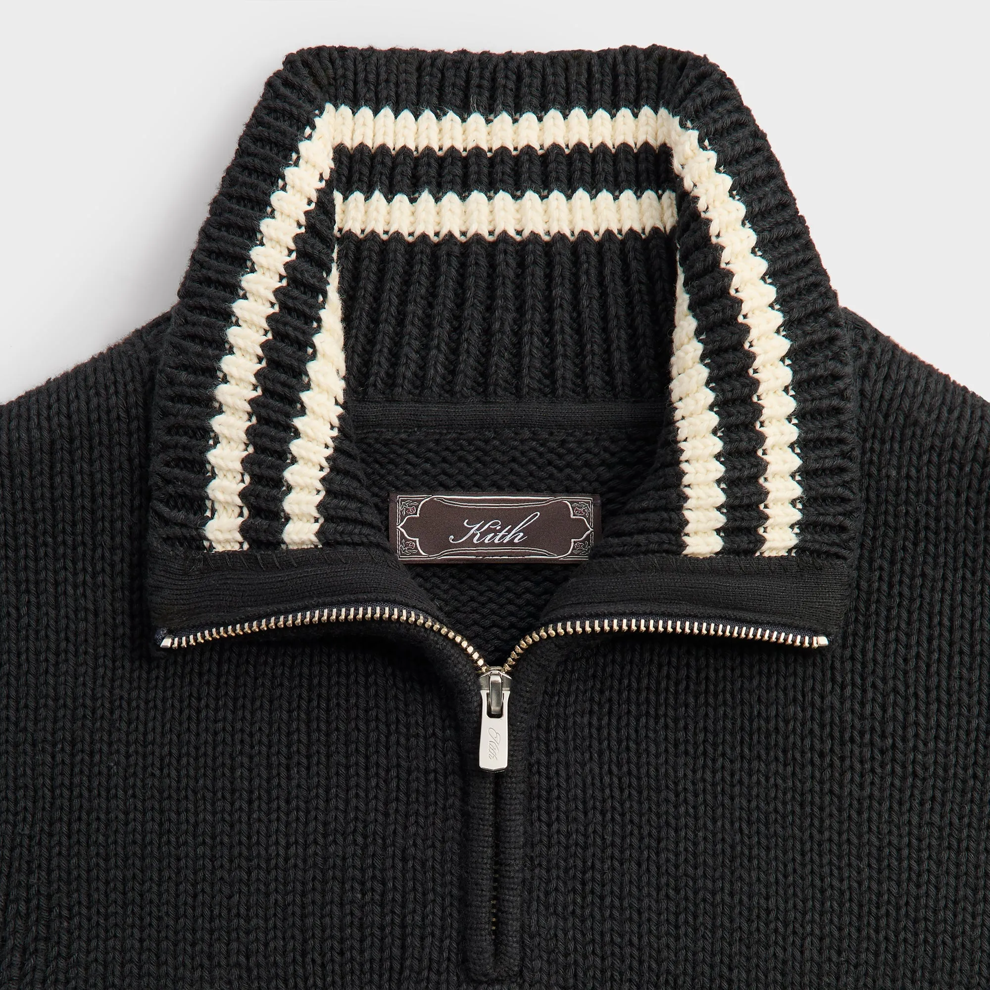 Kith Quarter Zip Wyona Sweater - Ink sold by Kith product image thumbnail 5