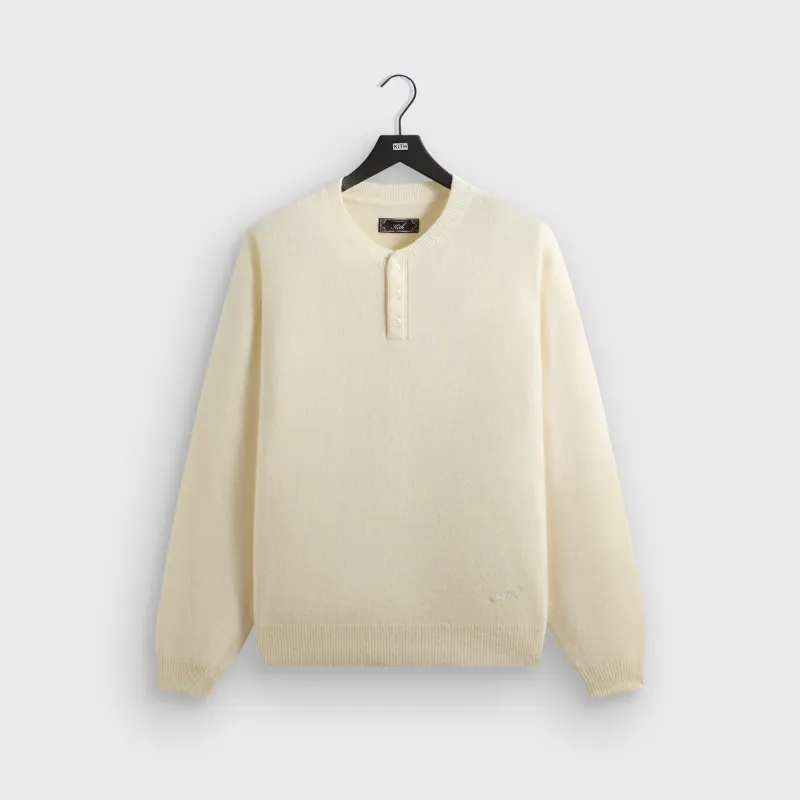 Kith Boucle Harmon Henley Sweater - Sandrift sold by Kith