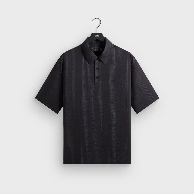 Kith Seersucker Harway Polo - Nocturnal sold by Kith