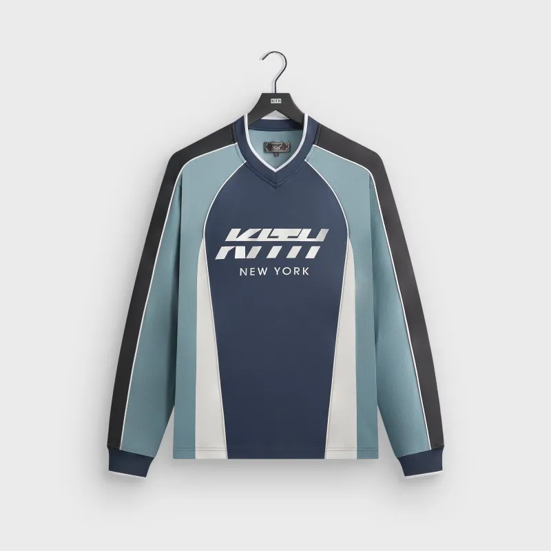 Kith Malik Long Sleeve Mesh Jersey - Nocturnal sold by Kith