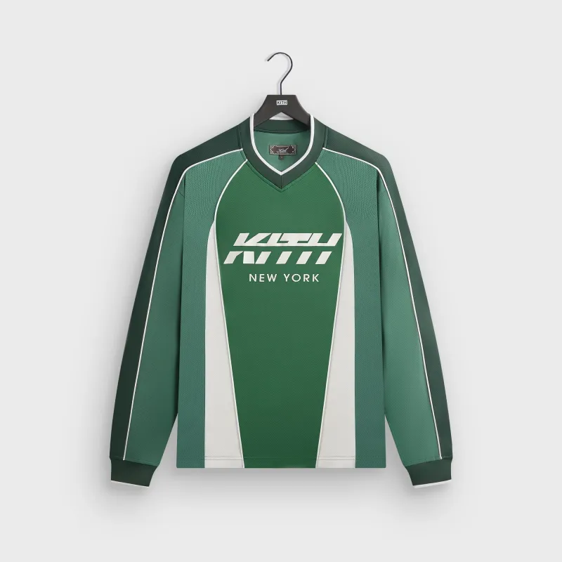 Kith Malik Long Sleeve Mesh Jersey - Conifer sold by Kith