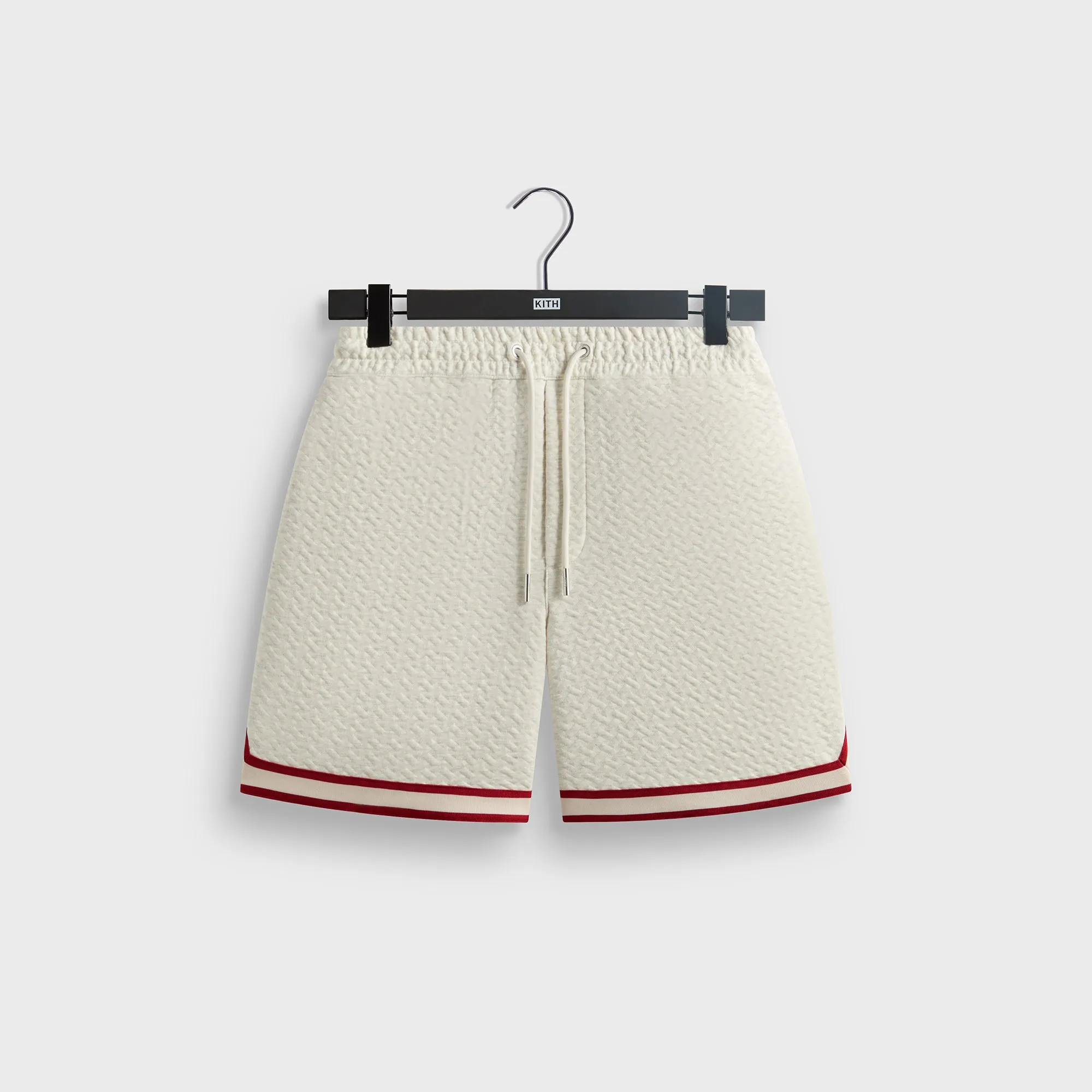Kith Tessellation Interlock Curtis Short - Light Heather Grey sold by Kith