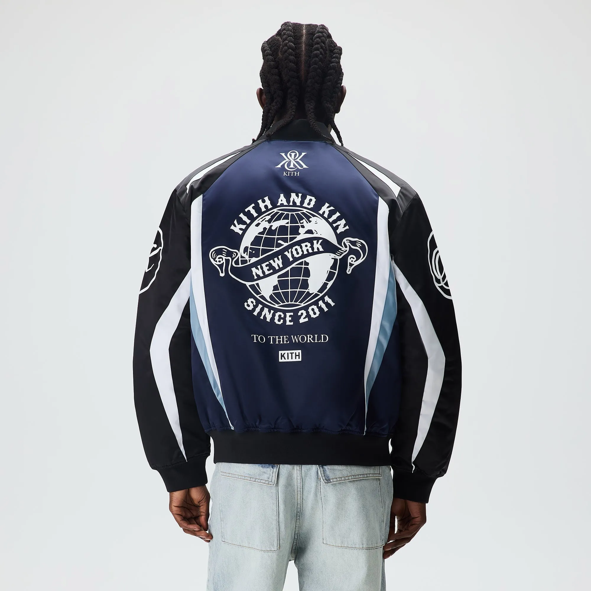 Kith Roy Racing Nylon Bomber Jacket - Nocturnal sold by Kith product image thumbnail 3