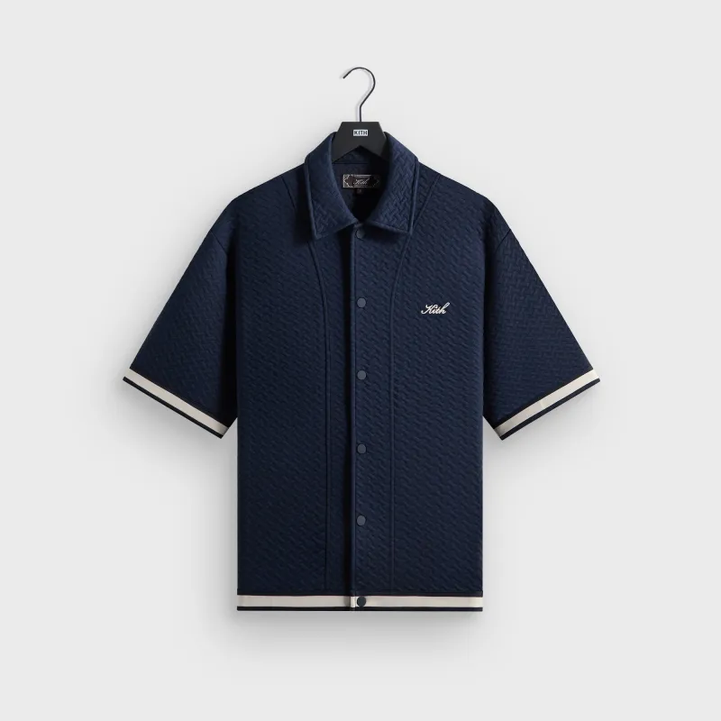 Kith Tessellation Interlock Woodpoint Shirt - Nocturnal sold by Kith