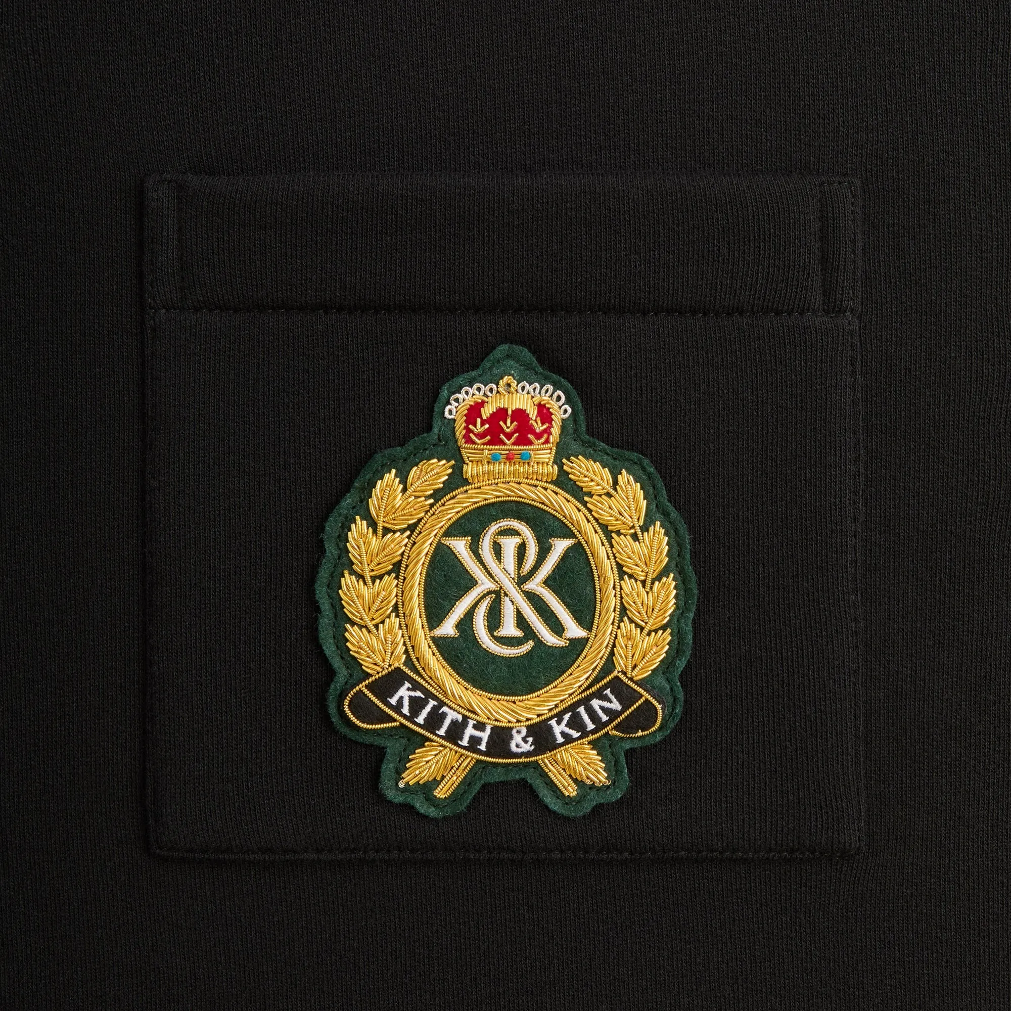 Kith Bullion Lauel Crest Nelson Pocket Rugby - Black sold by Kith product image thumbnail 4
