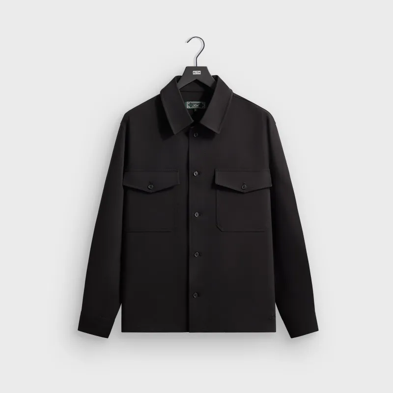 Kith Midweight Double Weave Ace Buttondown - Black sold by Kith