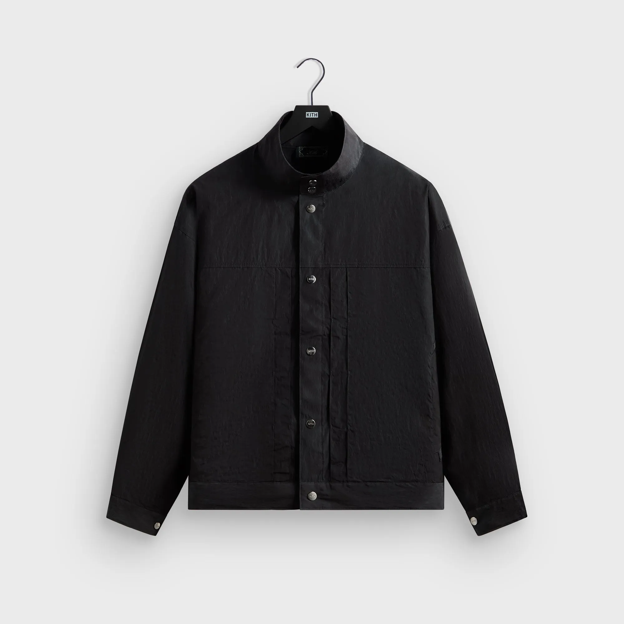 Kith Garment Dyed Wrinkle Nylon Alonzo Tech Jacket - Thunder sold by Kith