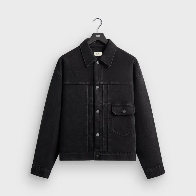 Kith Alonzo Denim Jacket - Washed Black sold by Kith