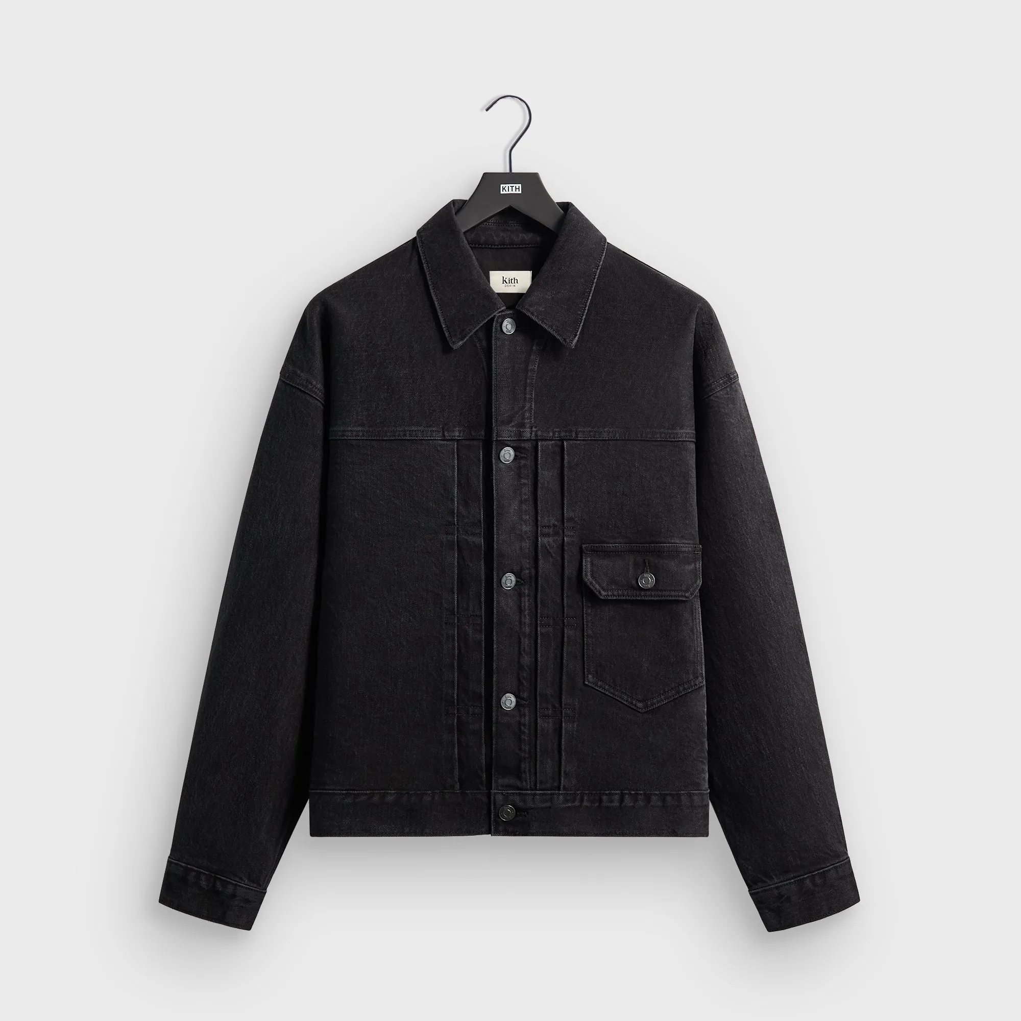 Kith Alonzo Denim Jacket - Washed Black sold by Kith