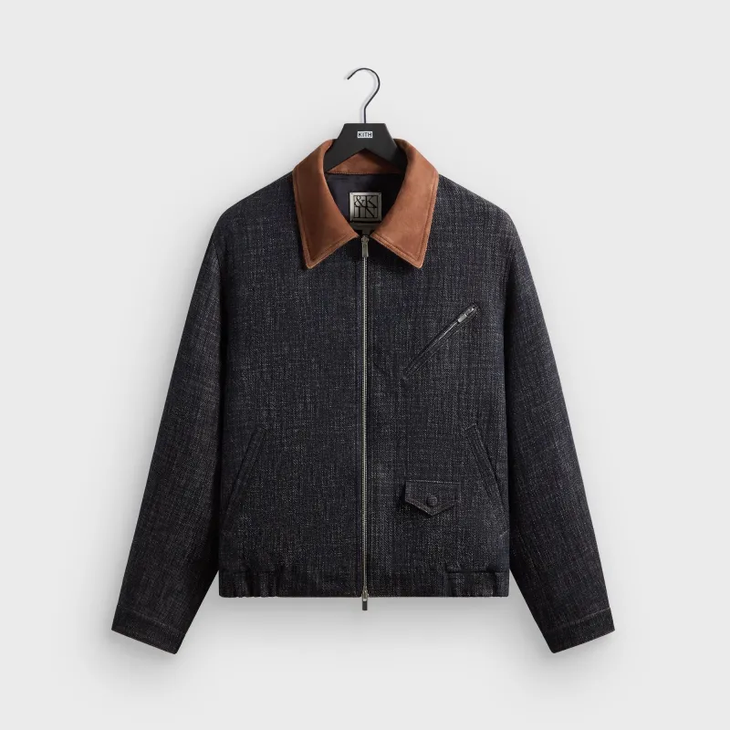 &Kin Cassius Blouson Jacket - Blue Navy sold by Kith