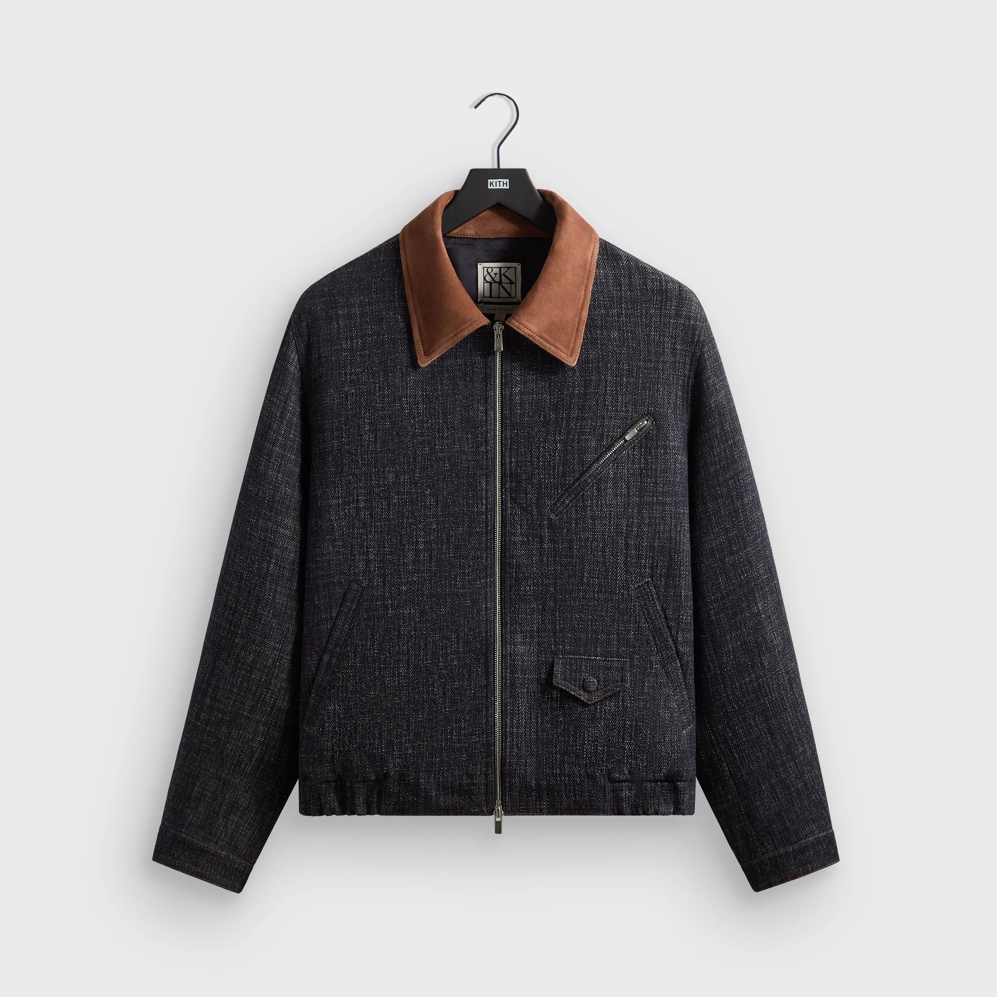 &Kin Cassius Blouson Jacket - Blue Navy sold by Kith
