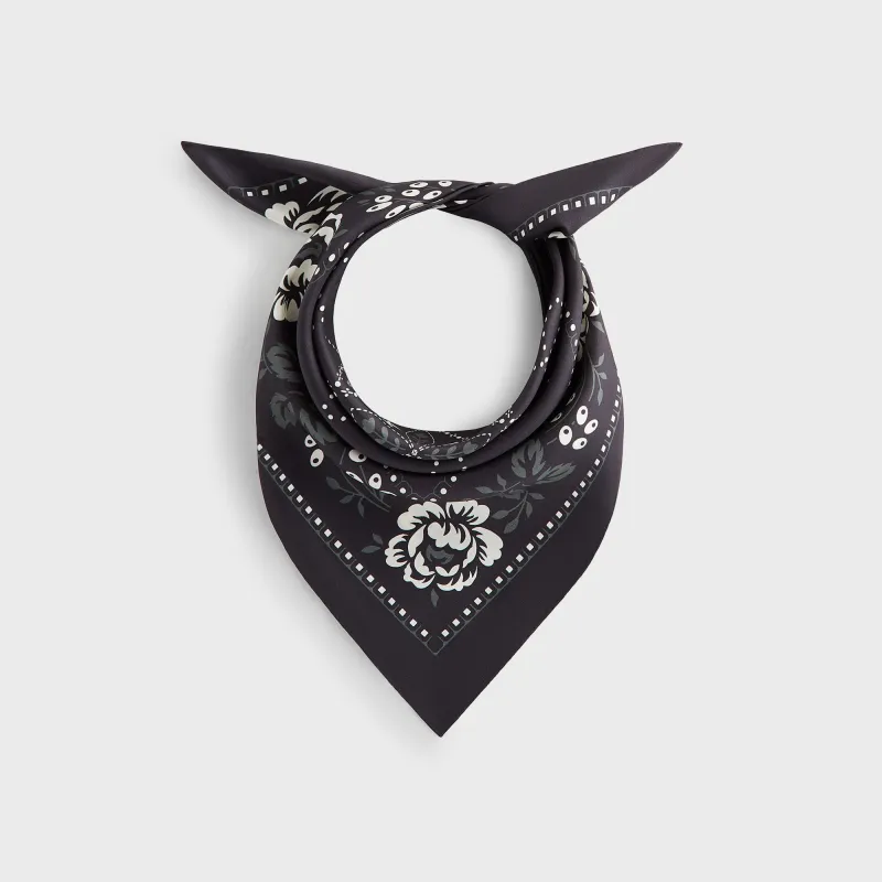 Kith Silk Bandana - Black sold by Kith