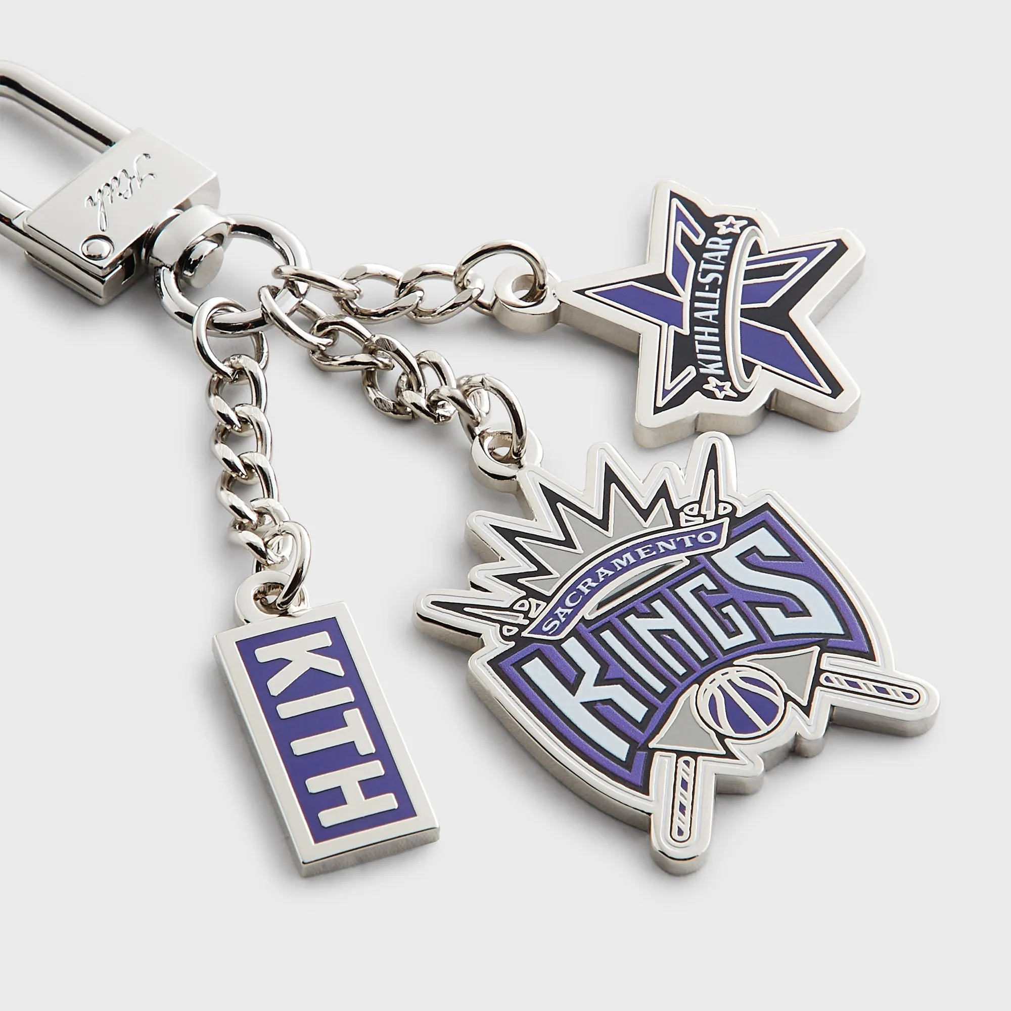 Kith for NBA All-Star Sacramento Kings Keychain - Silver sold by Kith product image thumbnail 3