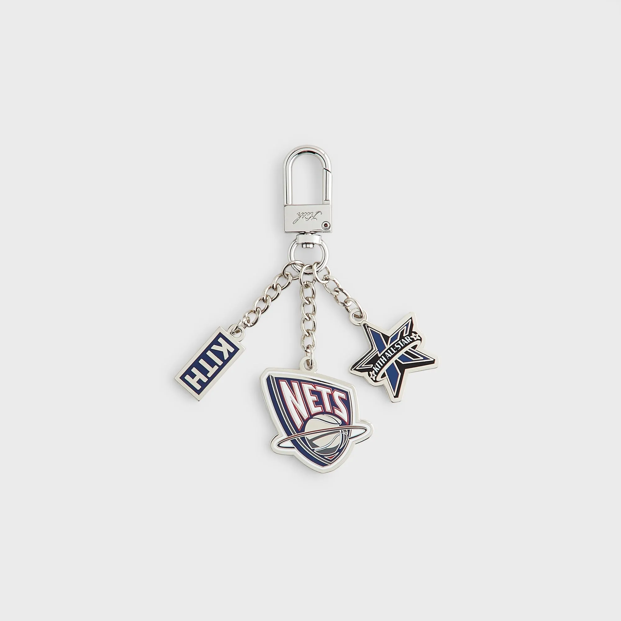Kith for NBA All-Star New Jersey Nets Keychain - Silver sold by Kith