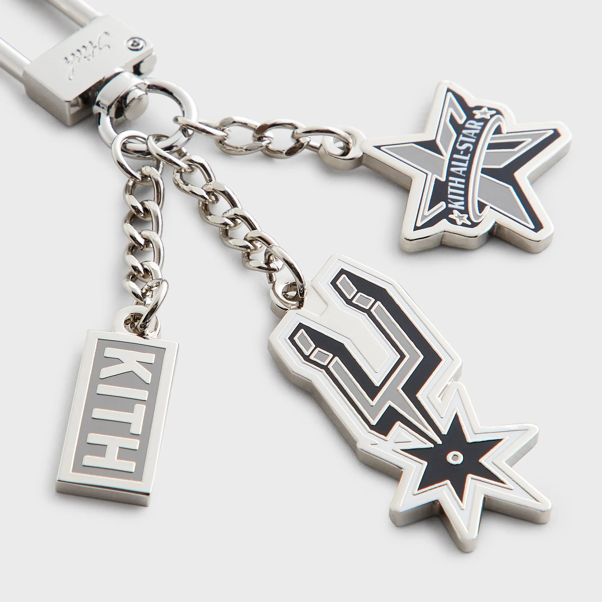 Kith for NBA All-Star San Antonio Spurs Keychain - Silver sold by Kith product image thumbnail 3