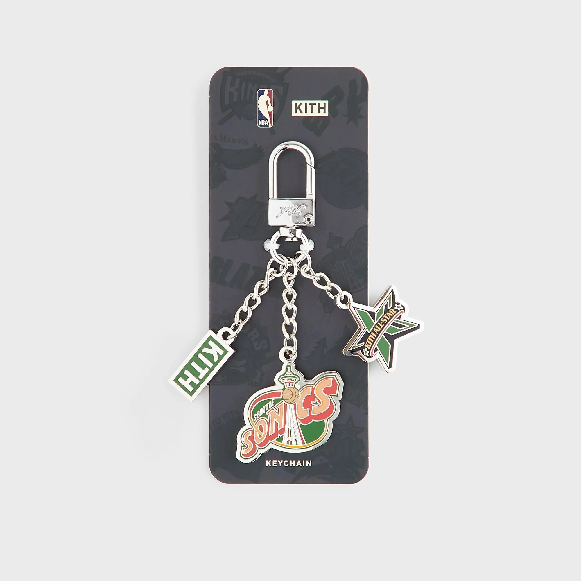 Kith for NBA All-Star Seattle SuperSonics Keychain - Silver sold by Kith product image thumbnail 4