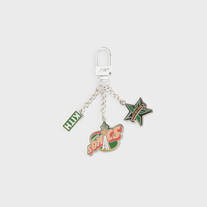 Kith for NBA All-Star Seattle SuperSonics Keychain - Silver sold by Kith