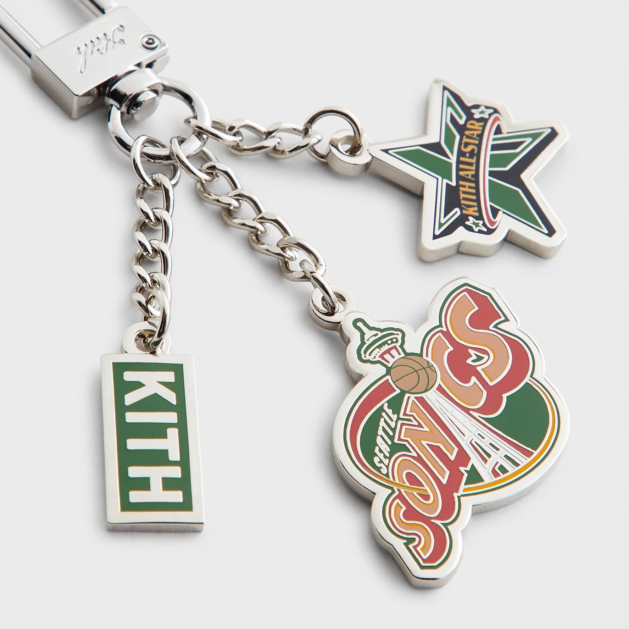 Kith for NBA All-Star Seattle SuperSonics Keychain - Silver sold by Kith product image thumbnail 3