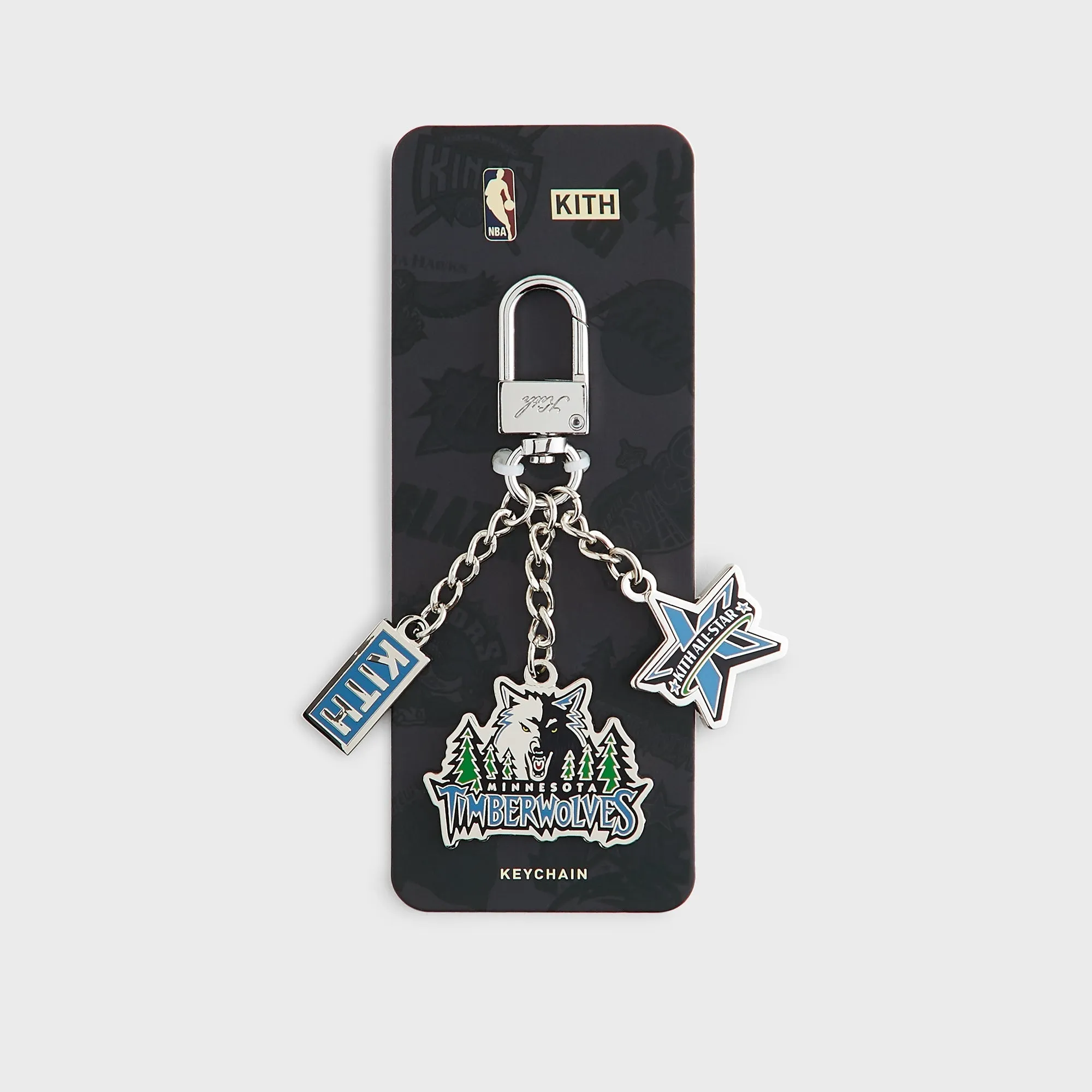 Kith for NBA All-Star Minnesota Timberwolves Keychain - Silver sold by Kith product image thumbnail 4