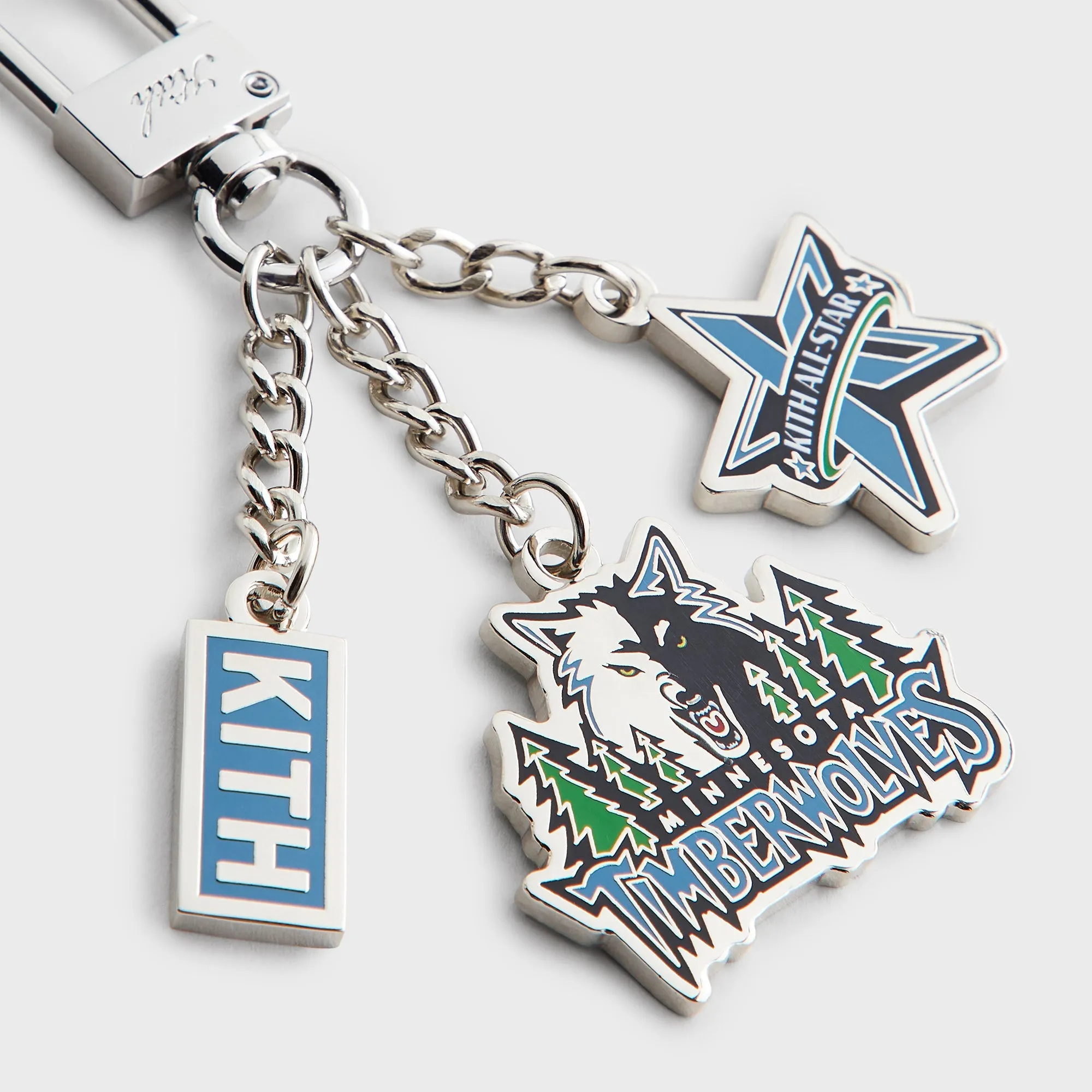 Kith for NBA All-Star Minnesota Timberwolves Keychain - Silver sold by Kith product image thumbnail 3