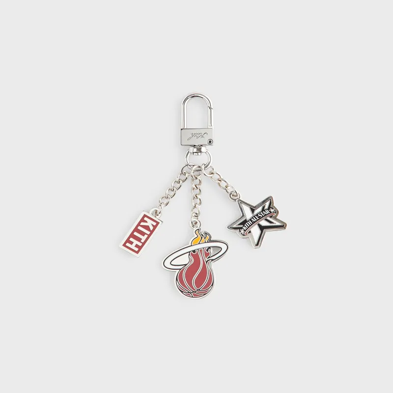 Kith for NBA All-Star Miami Heat Keychain - Silver sold by Kith