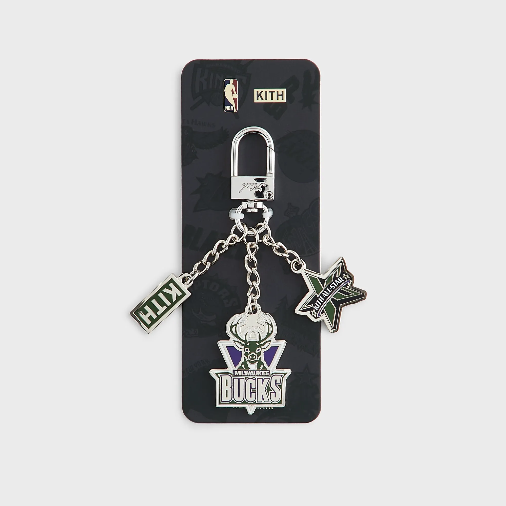 Kith for NBA All-Star Milwaukee Bucks Keychain - Silver sold by Kith product image thumbnail 4