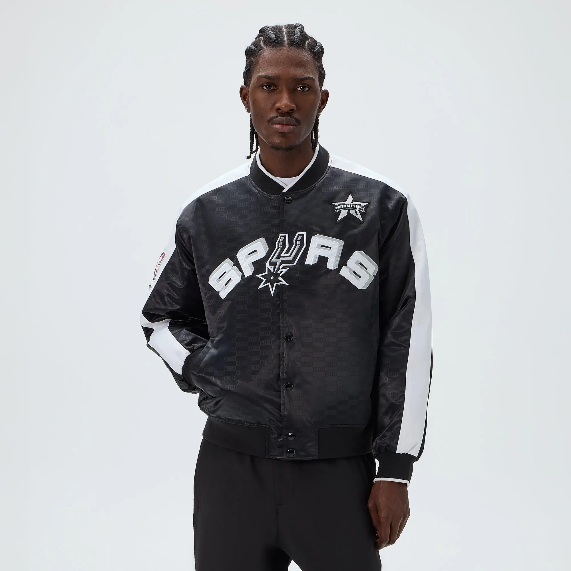 Kith for NBA All-Star San Antonio Spurs Bomber Jacket - Black sold by Kith product image thumbnail 2