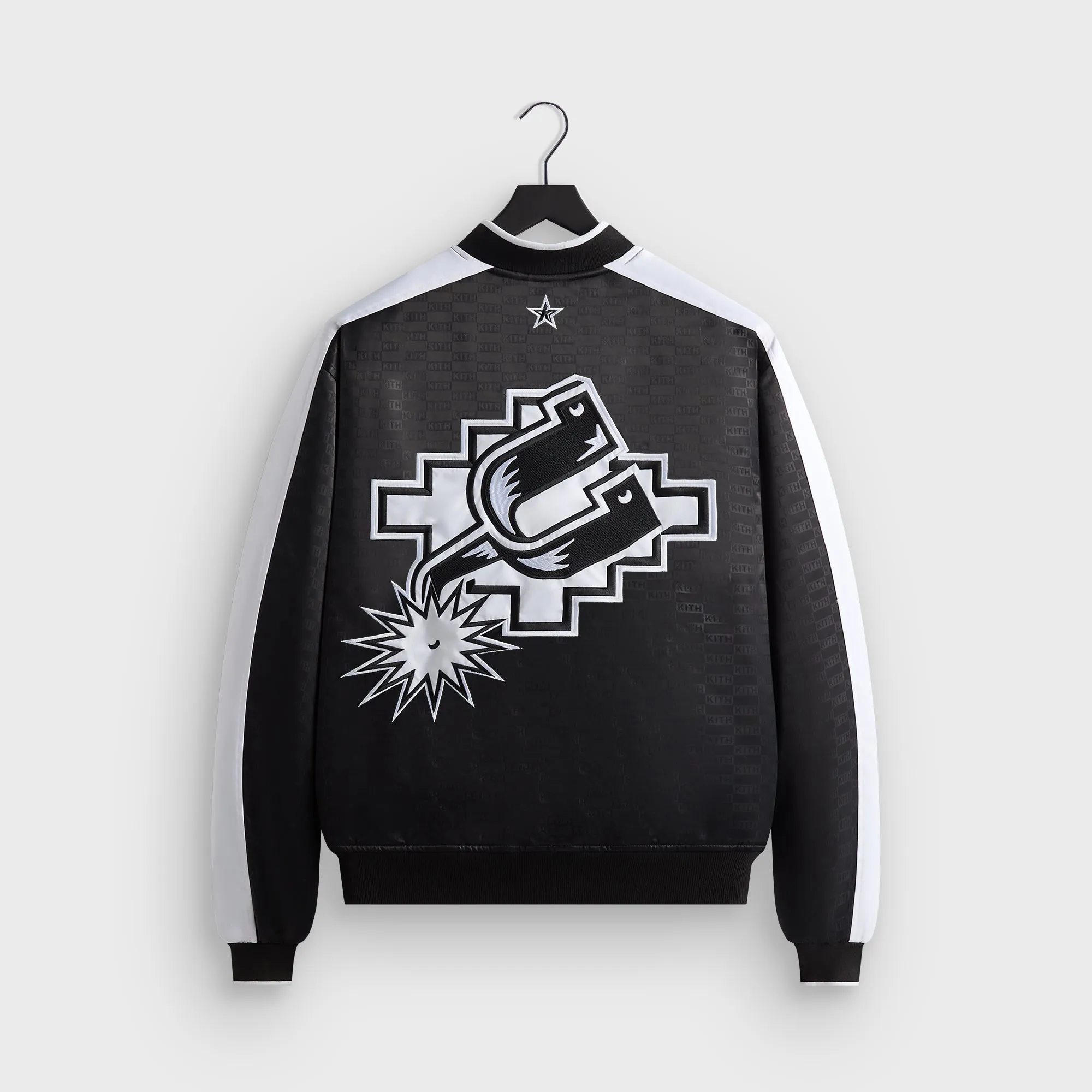 Kith for NBA All-Star San Antonio Spurs Bomber Jacket - Black sold by Kith product image thumbnail 4