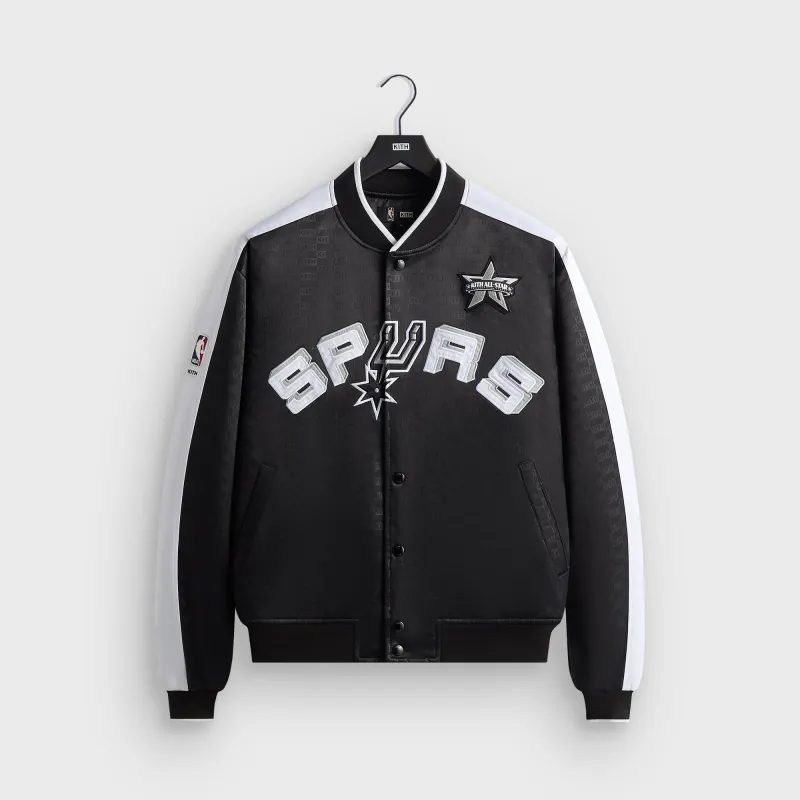 Kith for NBA All-Star San Antonio Spurs Bomber Jacket - Black sold by Kith