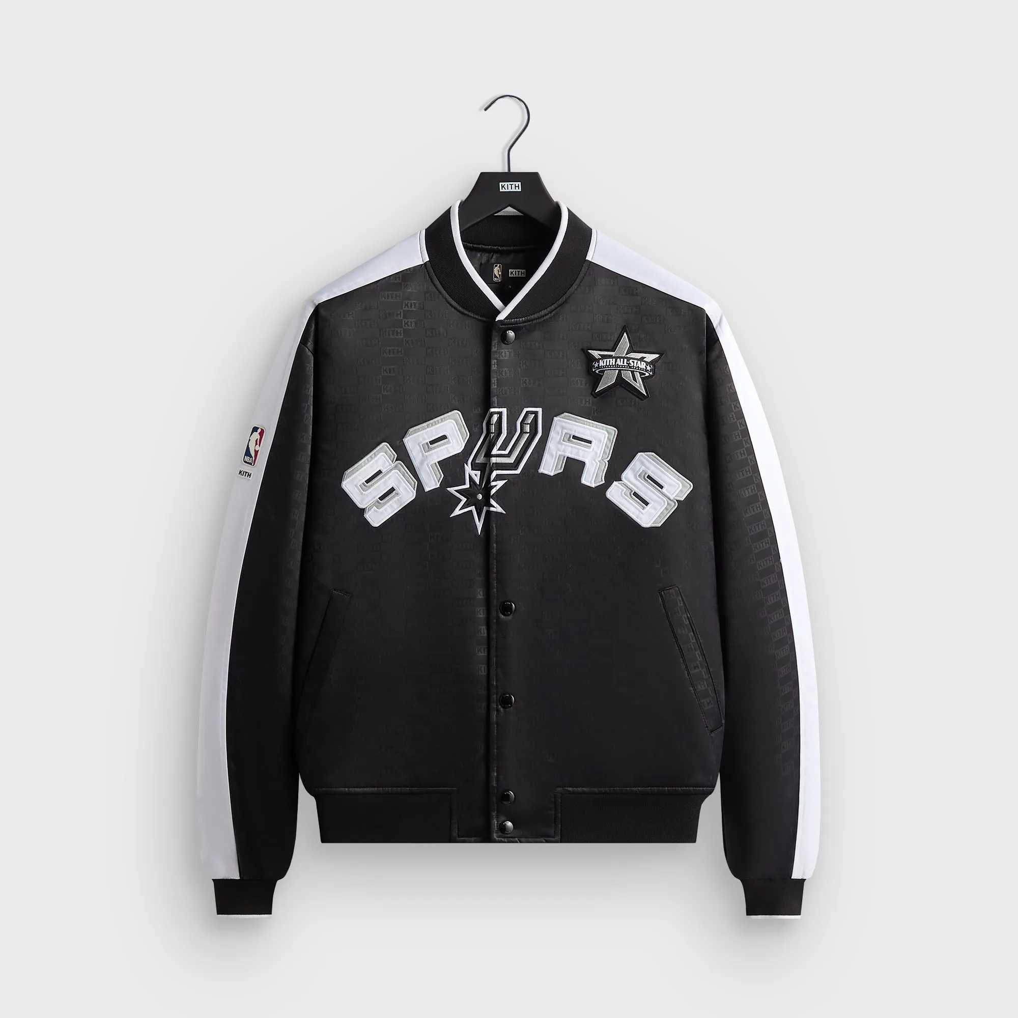 Kith for NBA All-Star San Antonio Spurs Bomber Jacket - Black sold by Kith